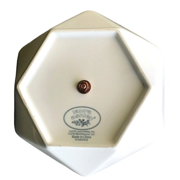 Laura Ashely Rose Gold Copper Tone Porcelain Jewelry Tree Display Dish Stand - Picture 5 of 6